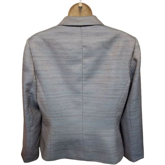 Women's Le Suit Jacket Size 10 Color Blue - Picture 2 of 6